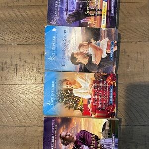 4 LOVE INSPIRED BOOKS INSPIRATIONAL ROMANCE LARGE PRINT